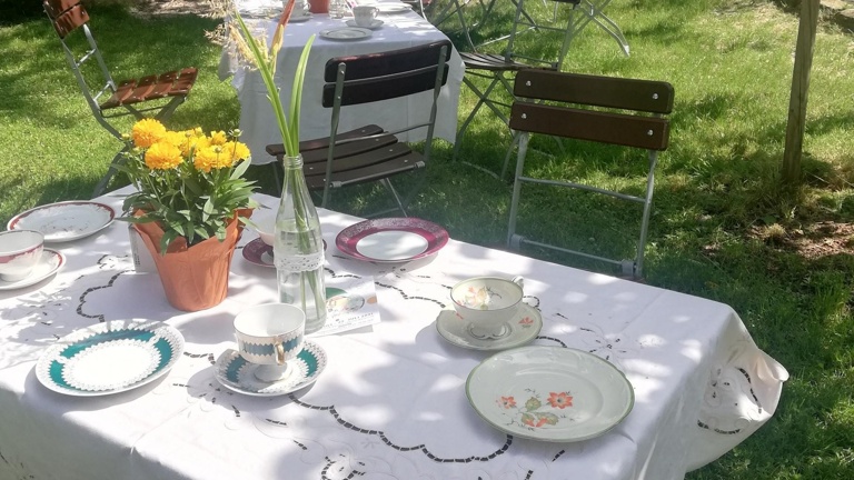 Sommercafé Bestuhlung für den Kirchbauverein Weixdorf e.V.